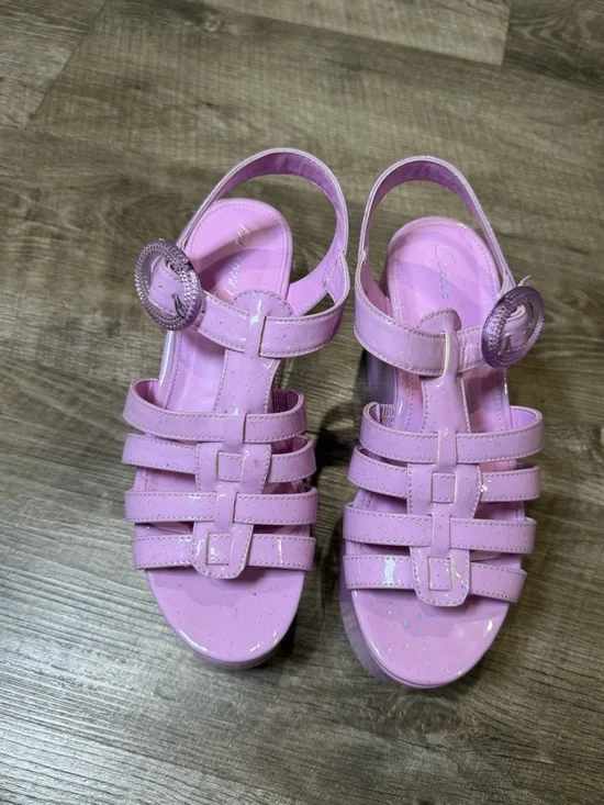 Circus NY By Sam Edelman GOLDA Platform Wedge Sandal | Sz 7, Orchid - Picture 6 of 8